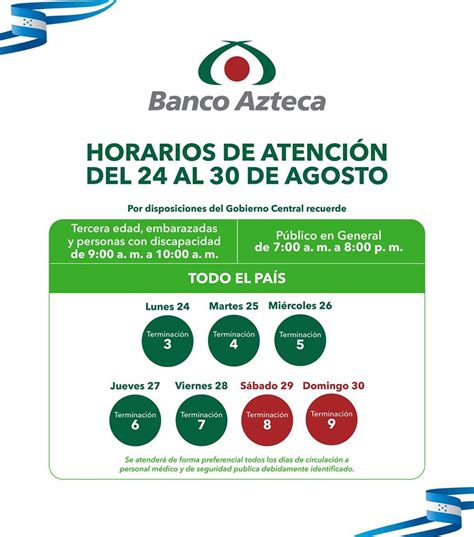 banco azteca horarios